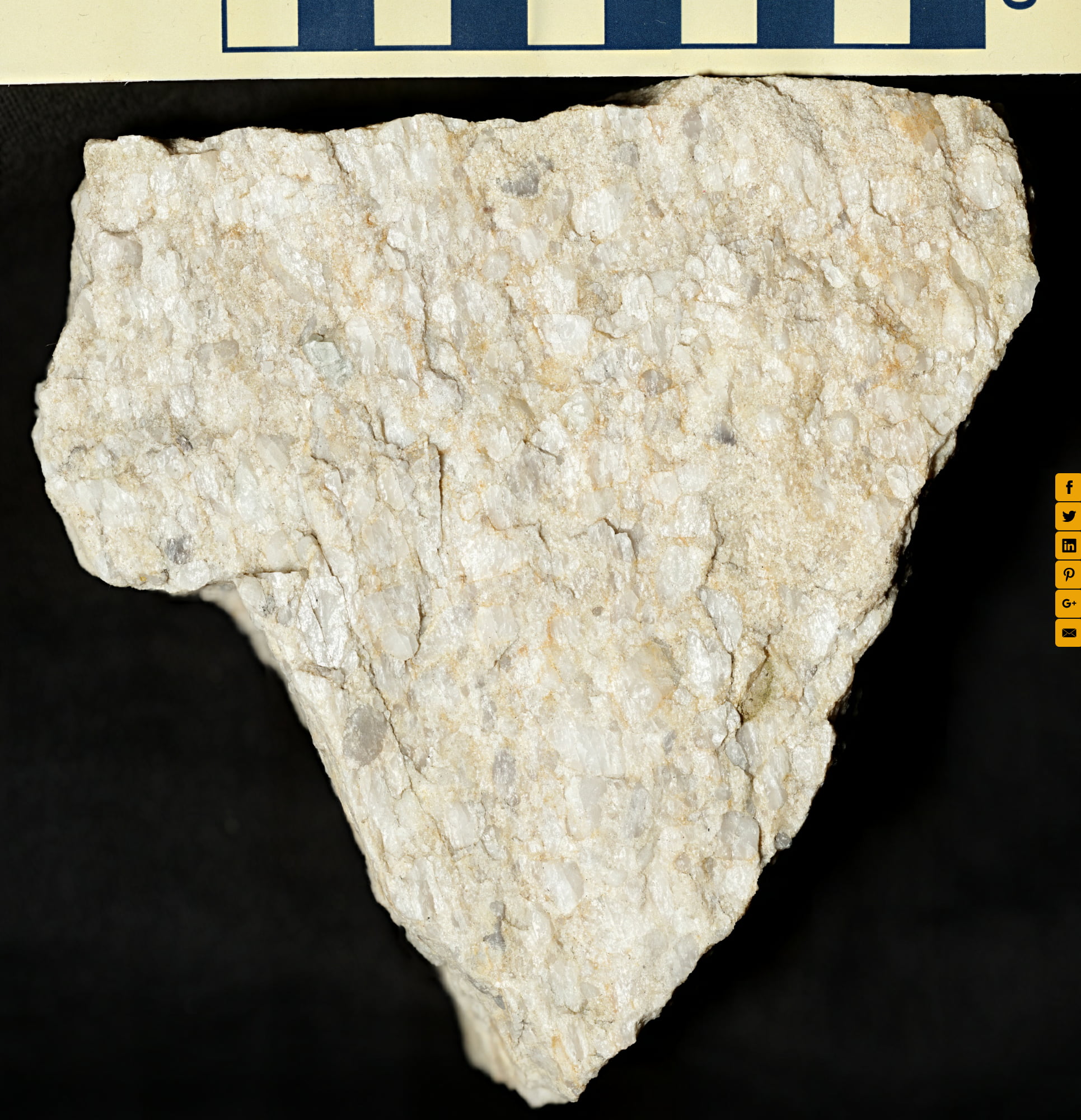 Quartz pebble metaconglomerate (quartzite) of the Silurian Tuscarora