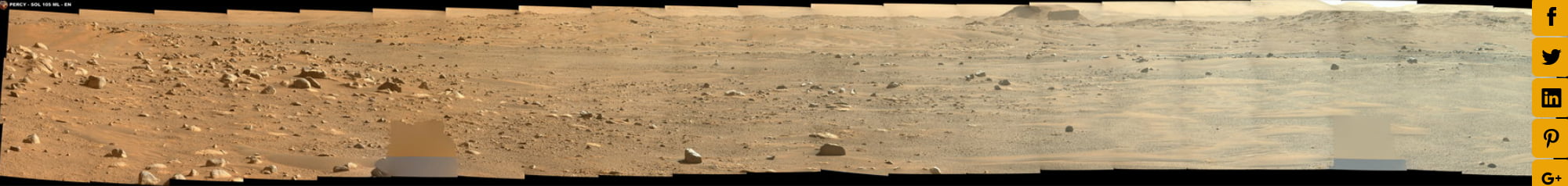 Perseverance SOL 105 ML (EN) South West View - ArtAlienTV-Gigapans
