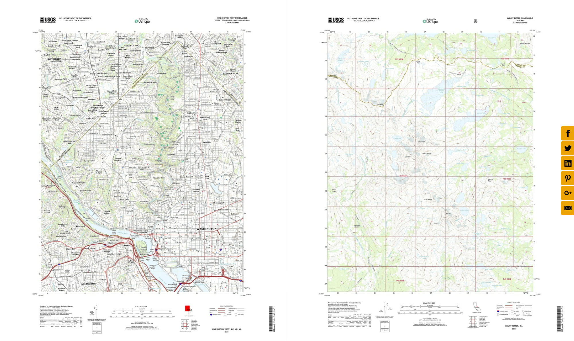 Topographic maps for the topographic maps lab