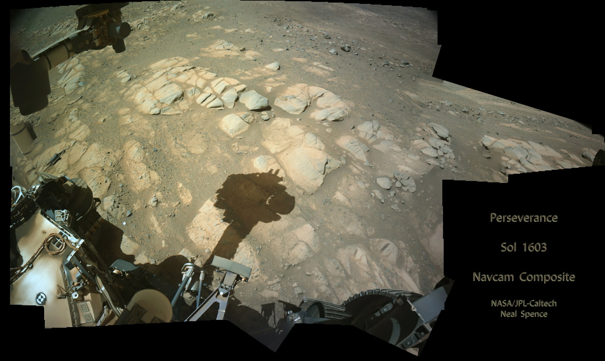 Sol216 Mars Perseverance - Sol 1603 Navcam Composite