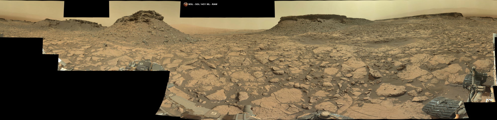 MSL SOL 1451 ML (RAW 40) Murray Buttes - ArtAlienTV-Gigapans