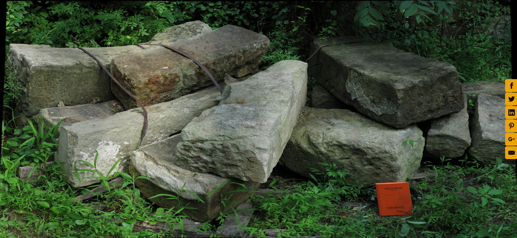 Sandstone blocks near Seneca Quarry, Maryland