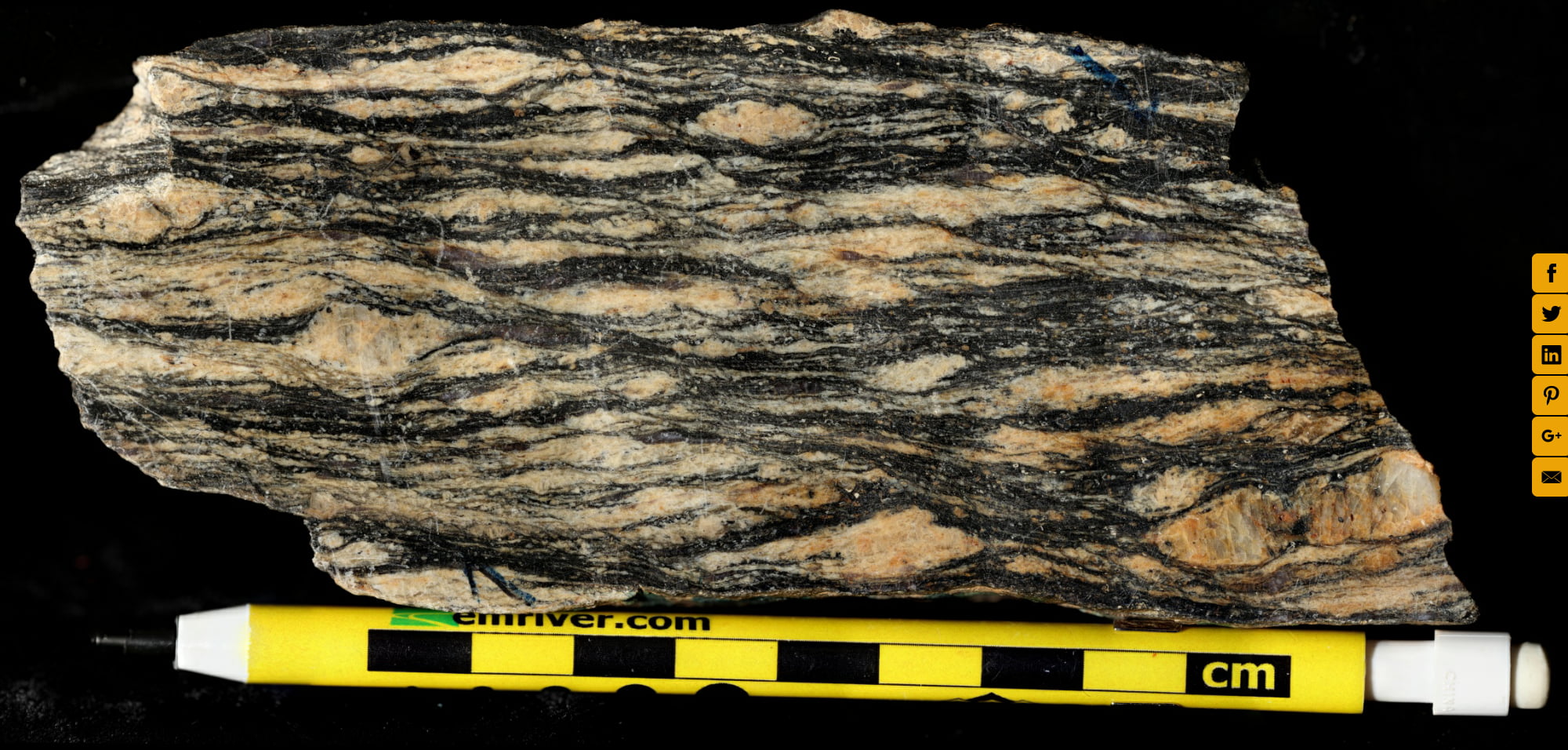 Mylonite Rocl S-C mylonite