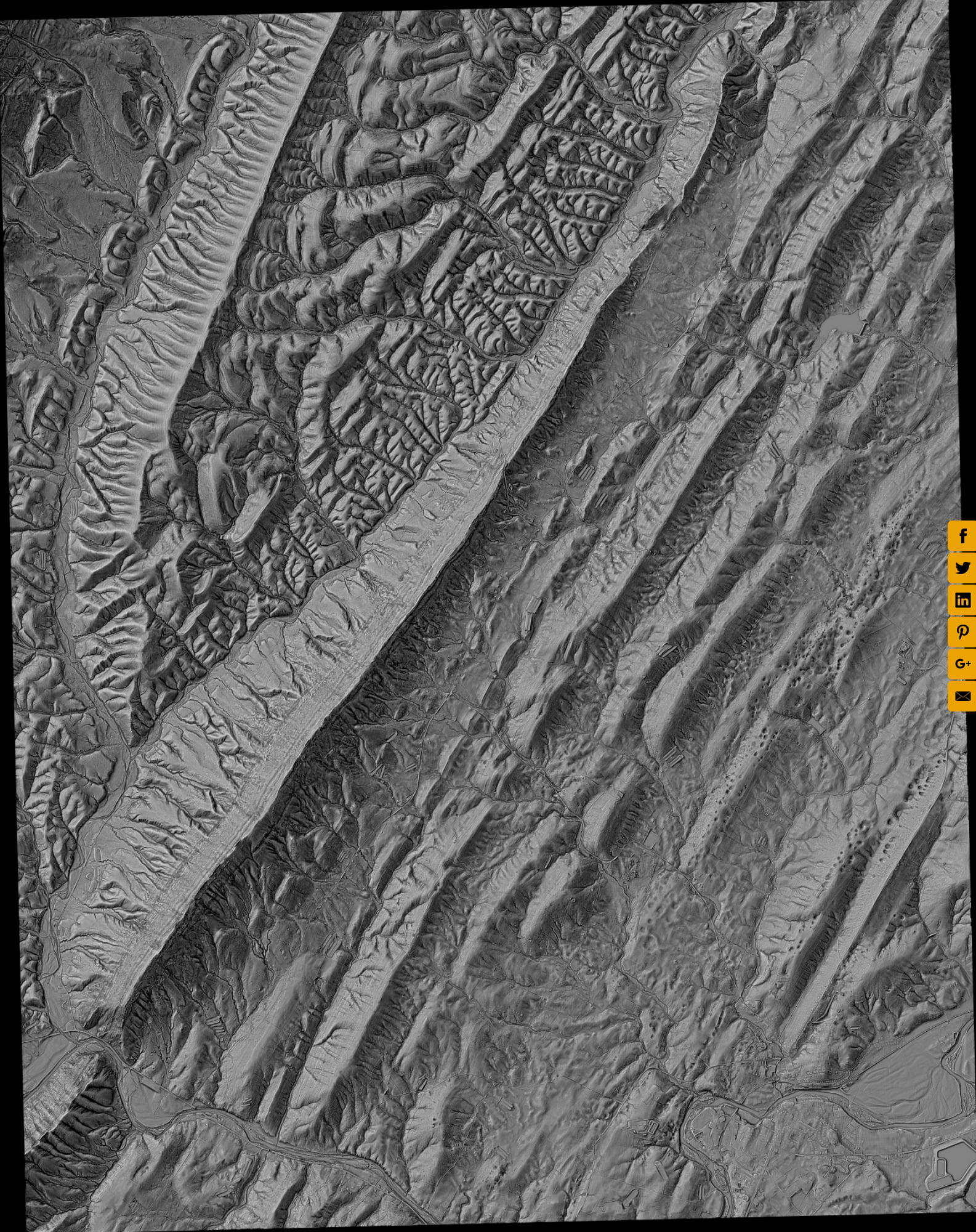 LiDARbased digital elevation map of the Timberville, VA quadrangle