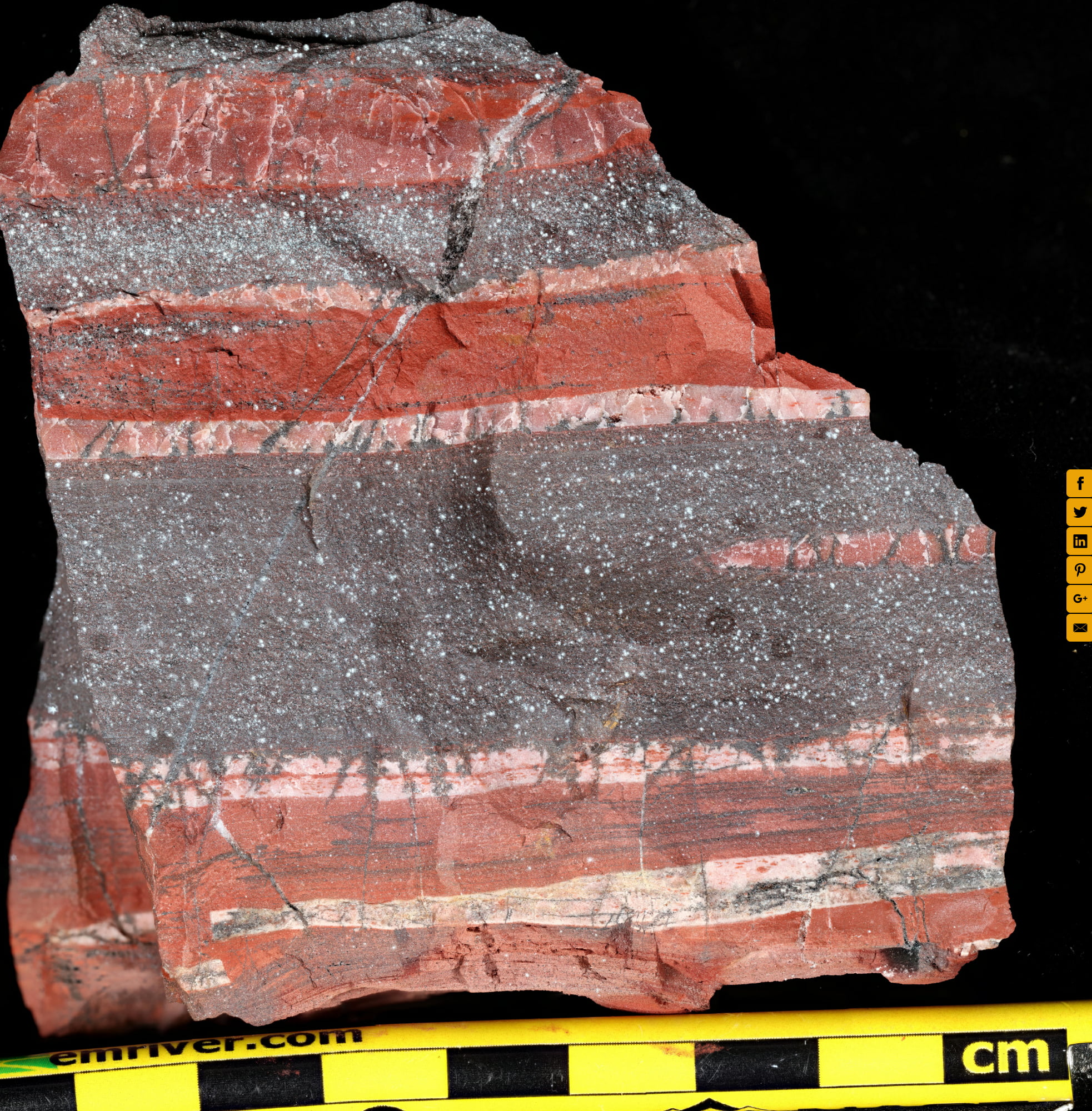 Banded iron formation, Barberton Greenstone Belt, South Africa