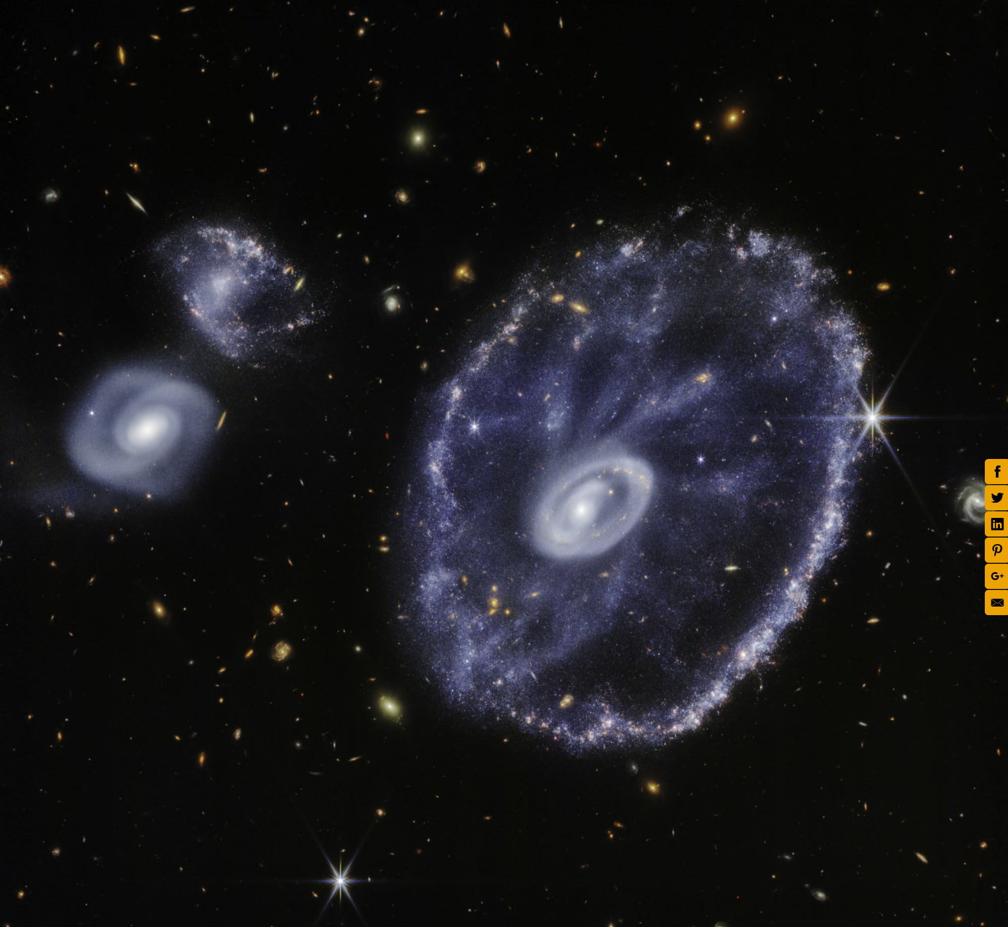 james webb telescope cartwheel galaxy