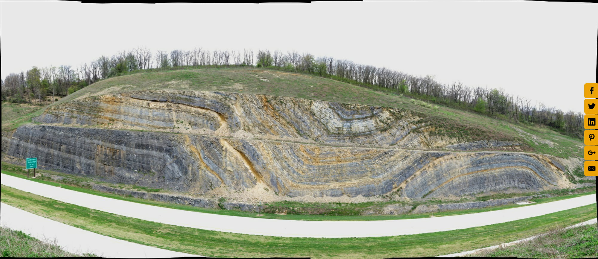 Anticline/Syncline Pair, Patterson Creek Mountain Anticline, WV55