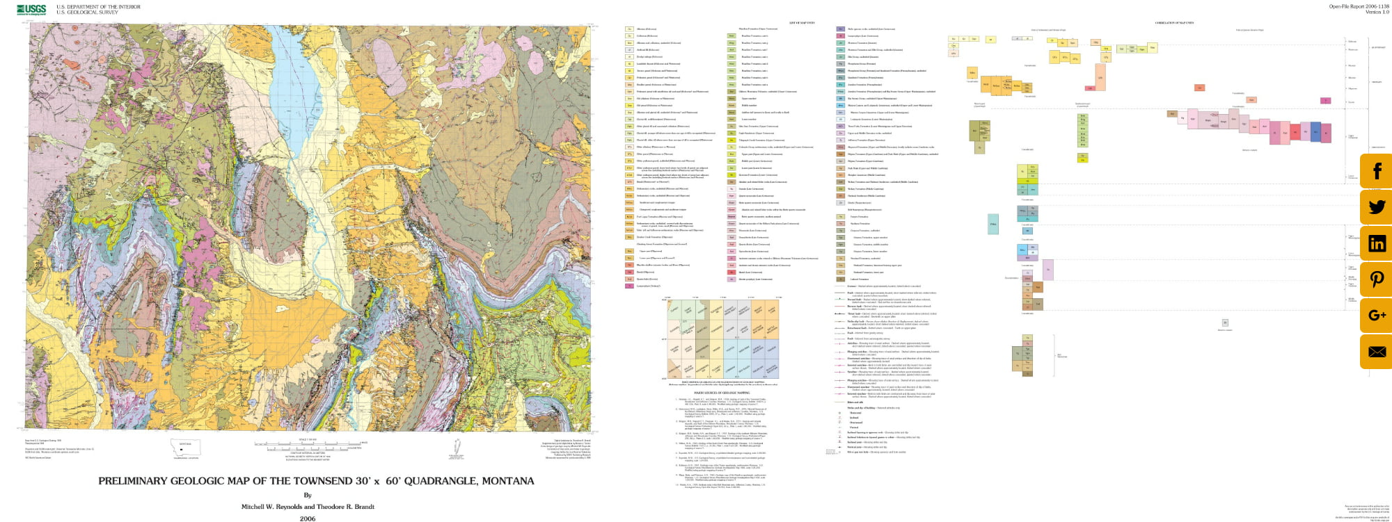 Geologic map of Townsend, Montana